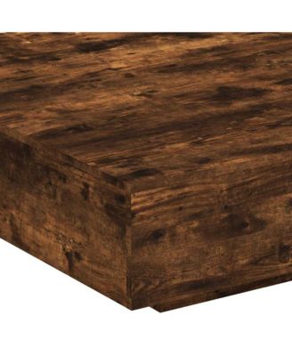 Coffee Table Smoked oak Engineered wood 39.4 x 39.4 in