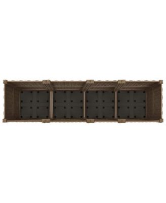 Raised Bed Brown Polypropylene 63 x 15.7 x 15 in Durable