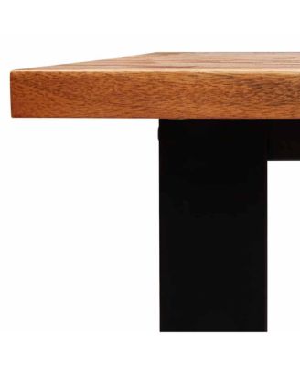 Dining Table Natural wood and black