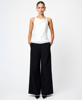 Women's Ennis Satin Cowl Neck Top