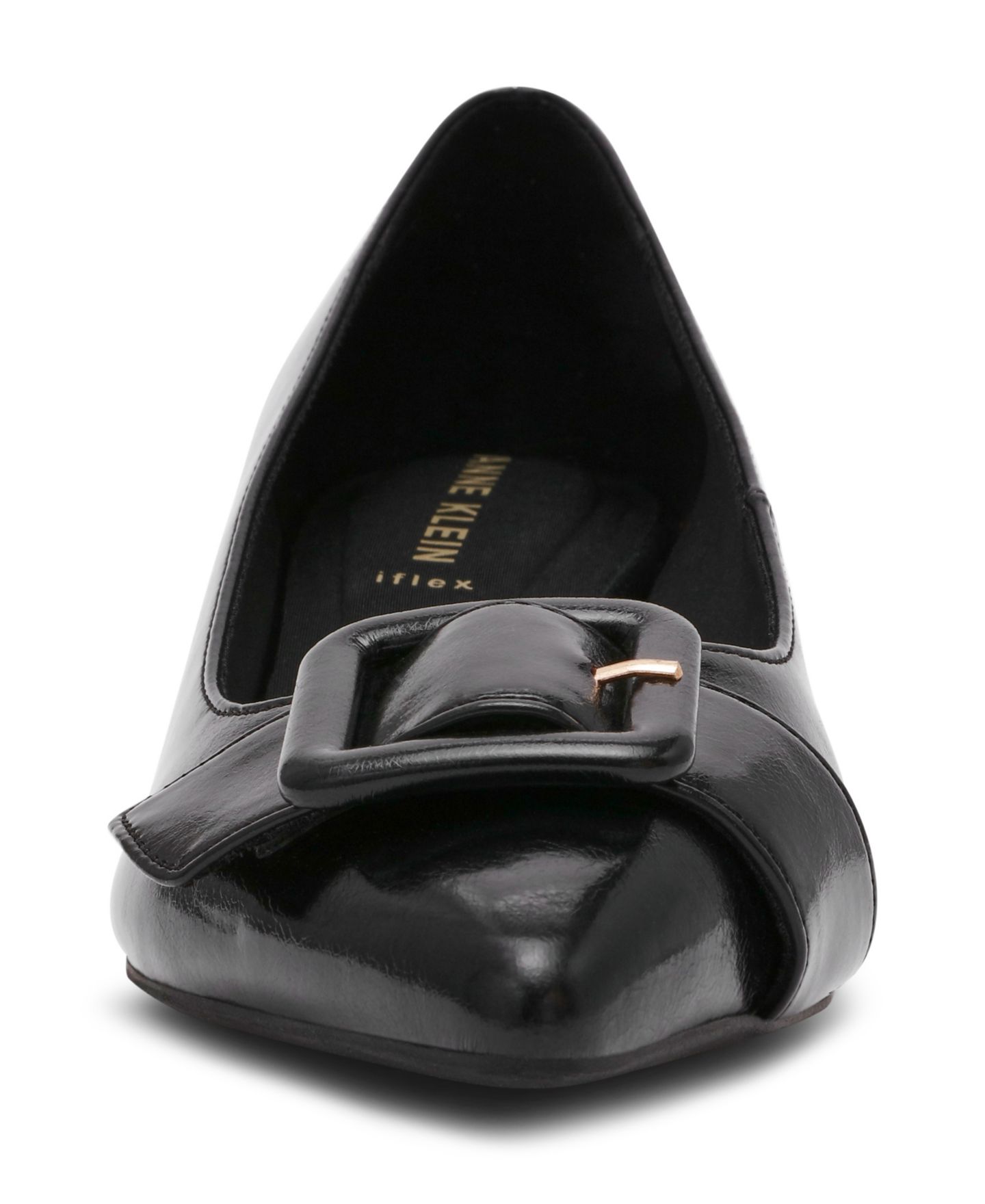 Женские туфли Anne Klein Senara Block Heel Buckle Pumps, цвет: Чёрный — фото 4