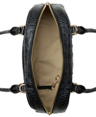 Angie Alden Road Medium Leather Dome Satchel Bag