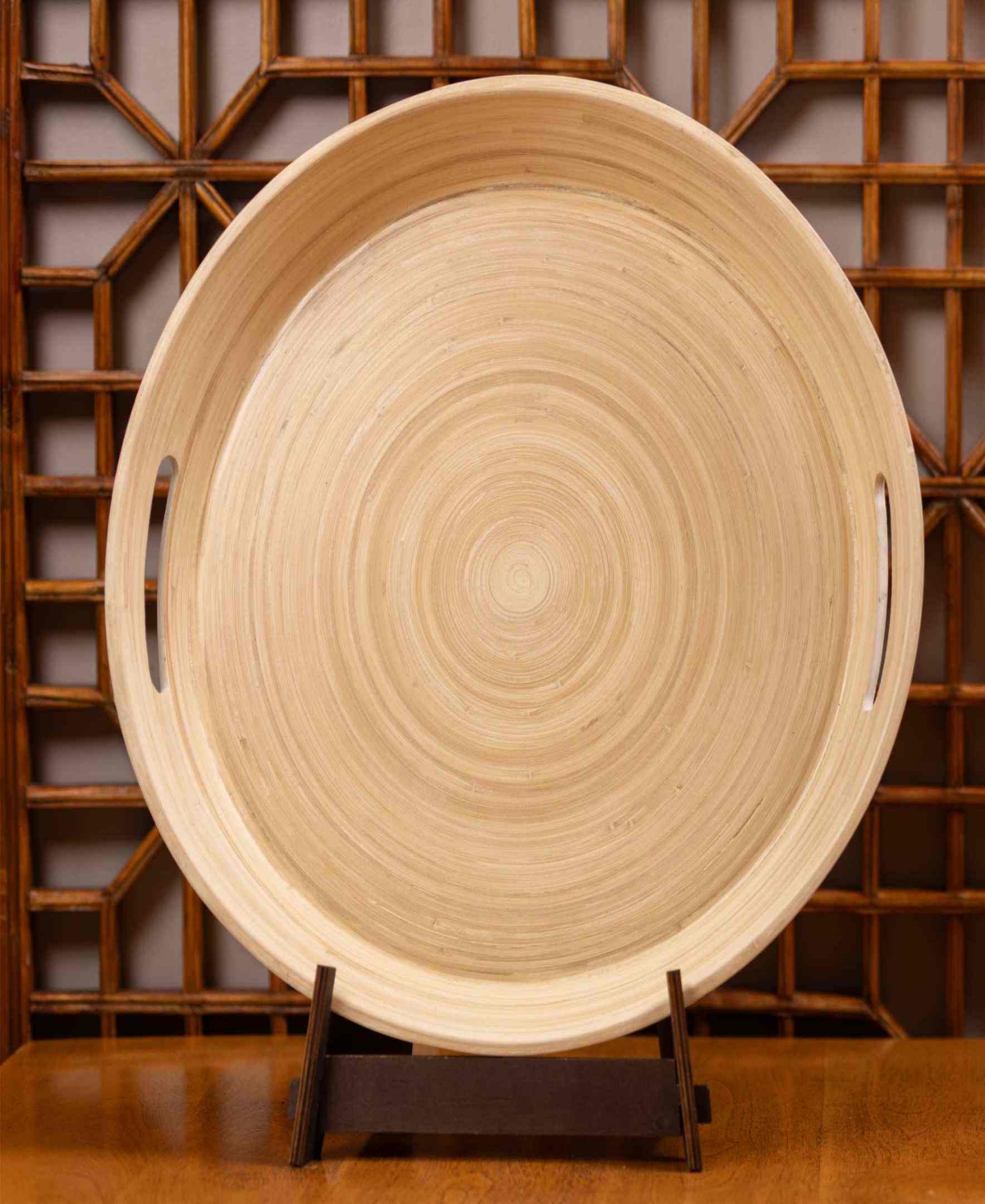 Joyce Chen Lexa Collection 16" Serving Tray In White