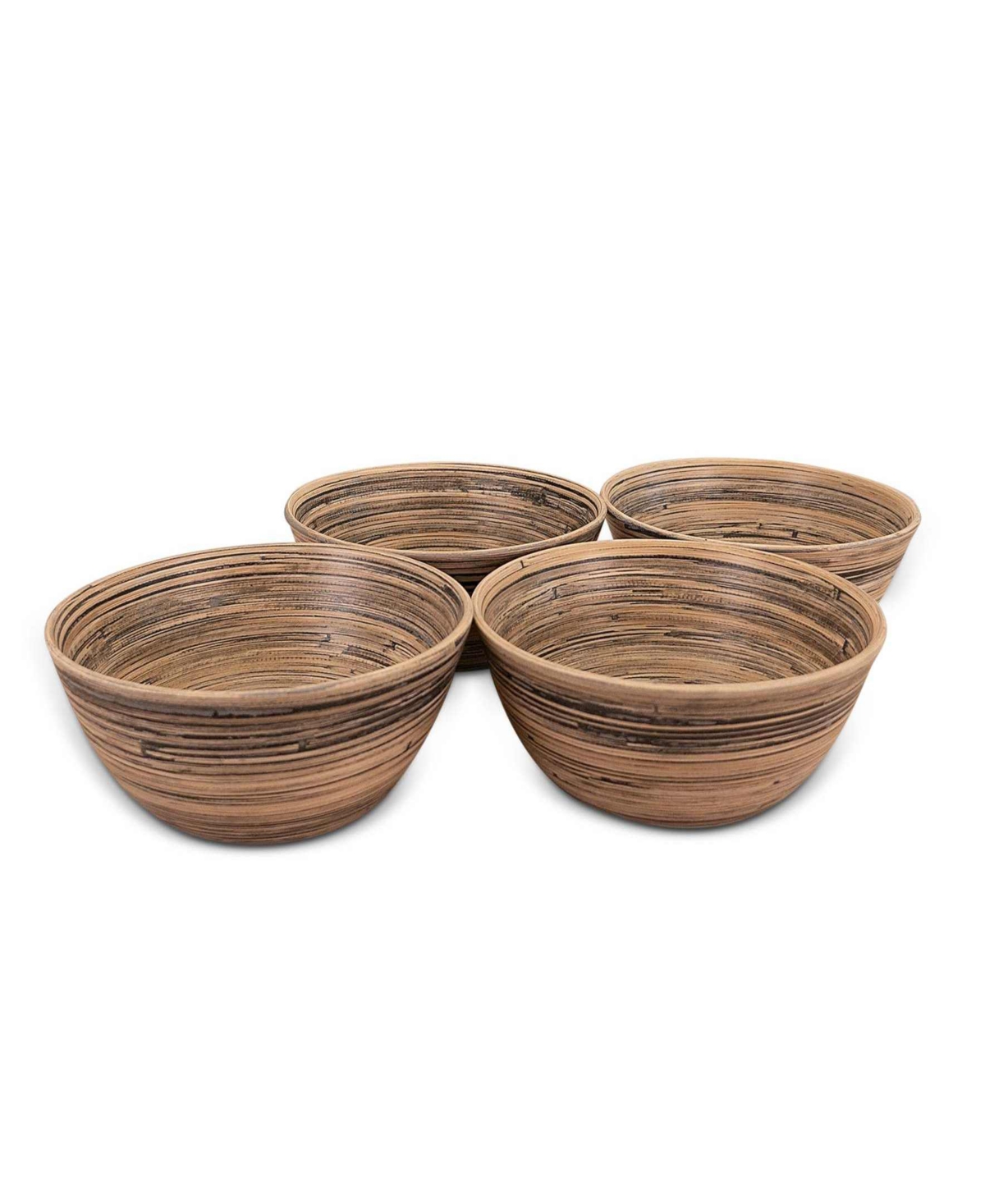 Joyce Chen Lexa Collection 4-pc. Salad Bowl Set In Brown