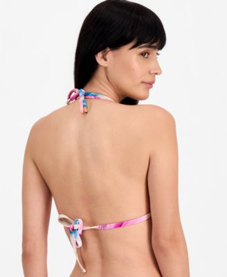 Women's Tie-Back V-Neck Swim Bikini Top