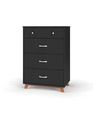 Soho 30-Inch Wide Mid-Century Modern 4-Drawer Chest