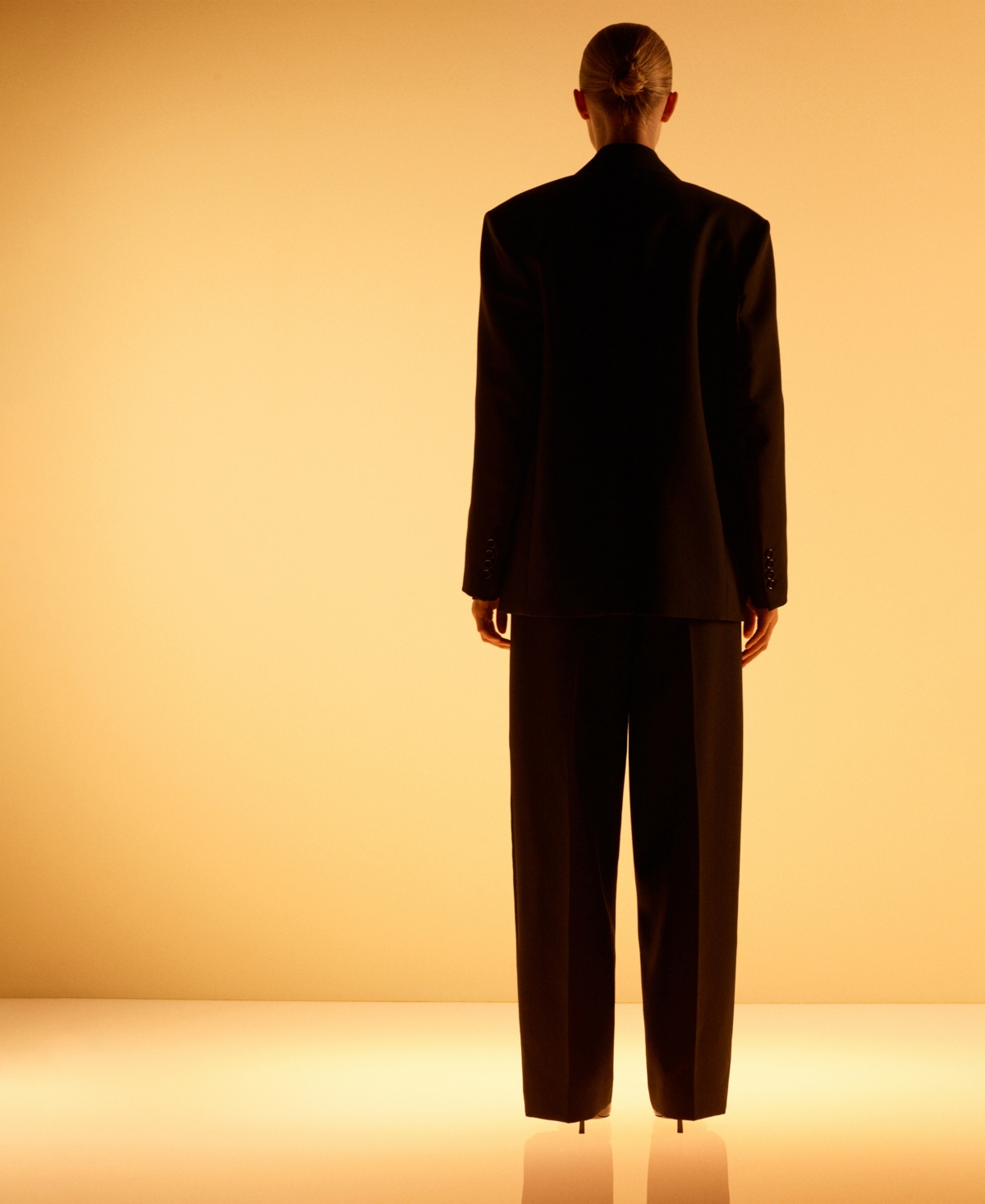 Mango Women's Lapel Detail Wool Blend Suit Blazer