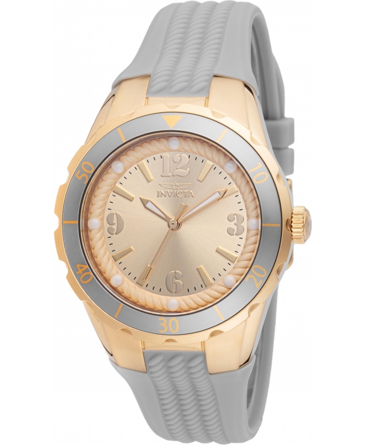 Invicta Women's 48850 Angel Quartz 3 Hand Gold Dial Watch
