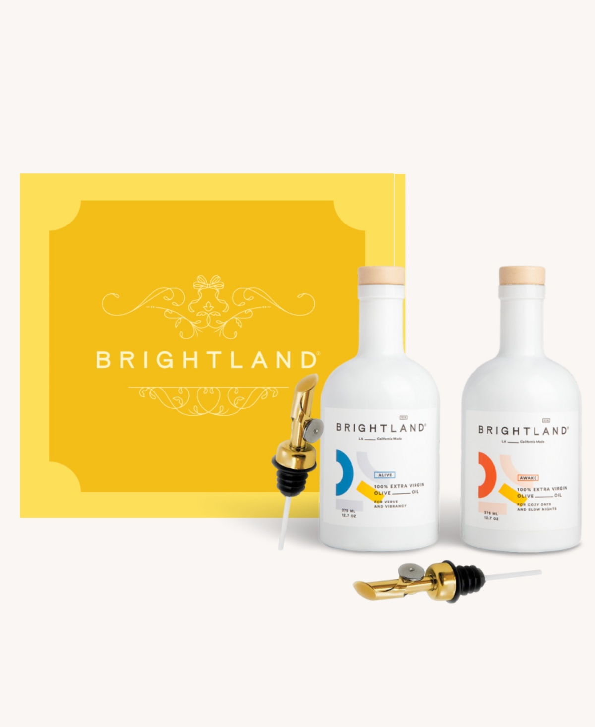 Brightland Duo Extra Virgin Olive Oil 4-pc. Gift Set In Multi