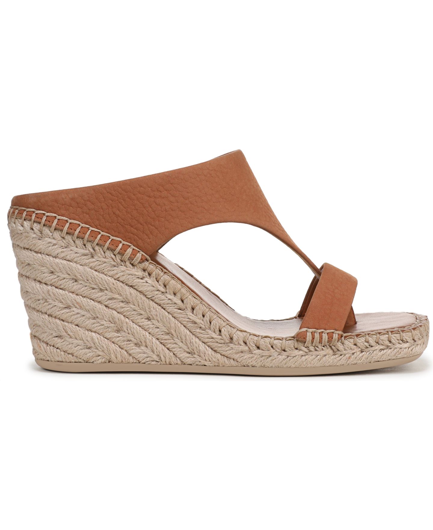 Женские сандалии Franco Sarto Farren Square Toe Espadrille, цвет: Карамельный коричневый кожаный — фото 2