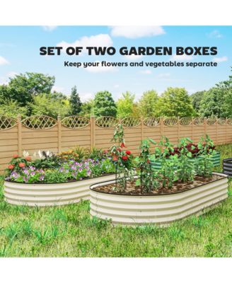 2PCS Raised Garden Bed, Raised Beds for Gardening,