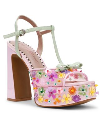 Betsey Johnson - Women's Melodie Ditsy Floral Platform Dress Sandals