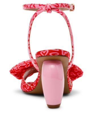 Women's Kendal Bow Novelty Heart-Heel Dress Sandals