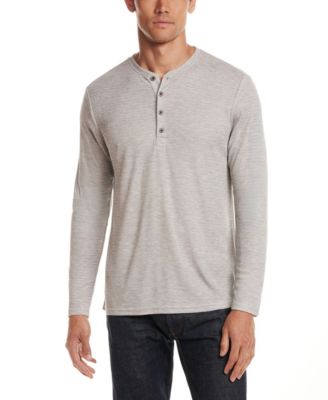 Men's Long-Sleeve Henley Neck T-Shirt
