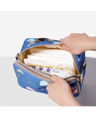 Portable Diaper Bag with Changing Pad, Waterproof Travel Baby Bag