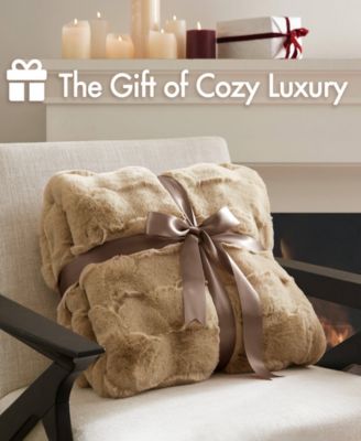 Vivienne Faux Fur Throw, 50" x 60"