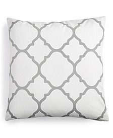 Geometric 18" Square Decorative Pillow, Created for Macy's 