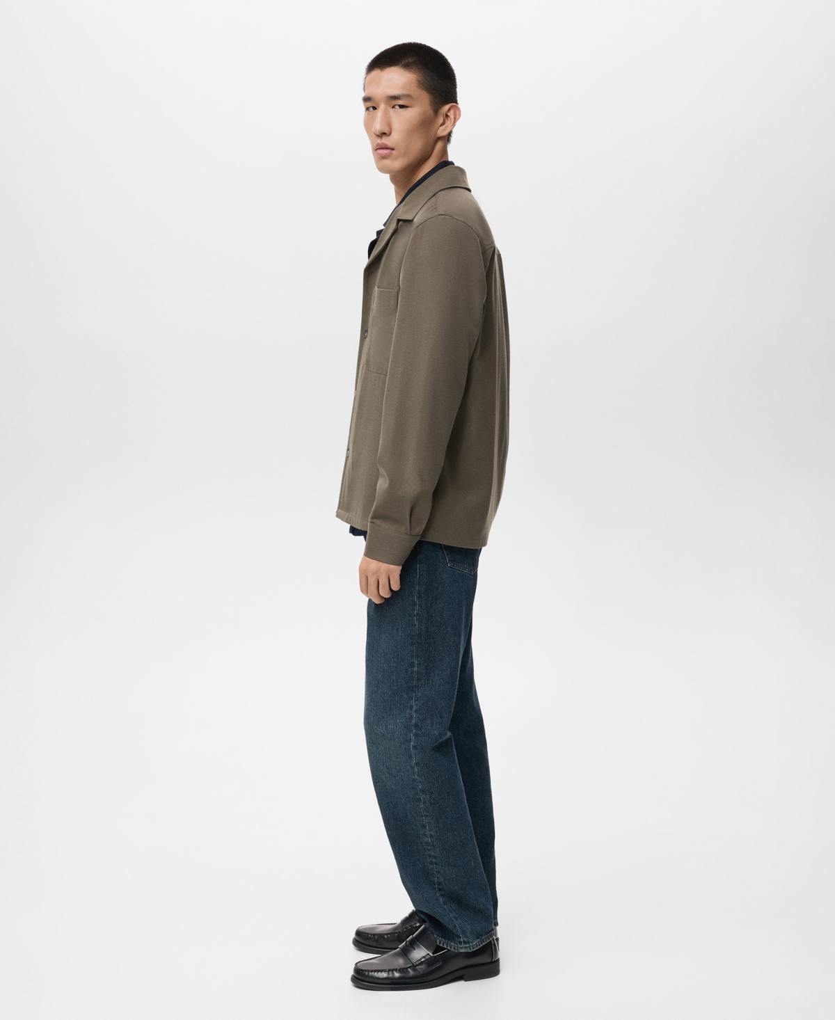 Mango Men's Regular-Fit Pocket Overshirt