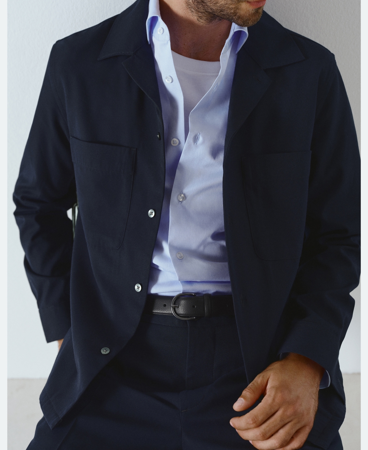 Mango Men's Regular-Fit Pocket Overshirt