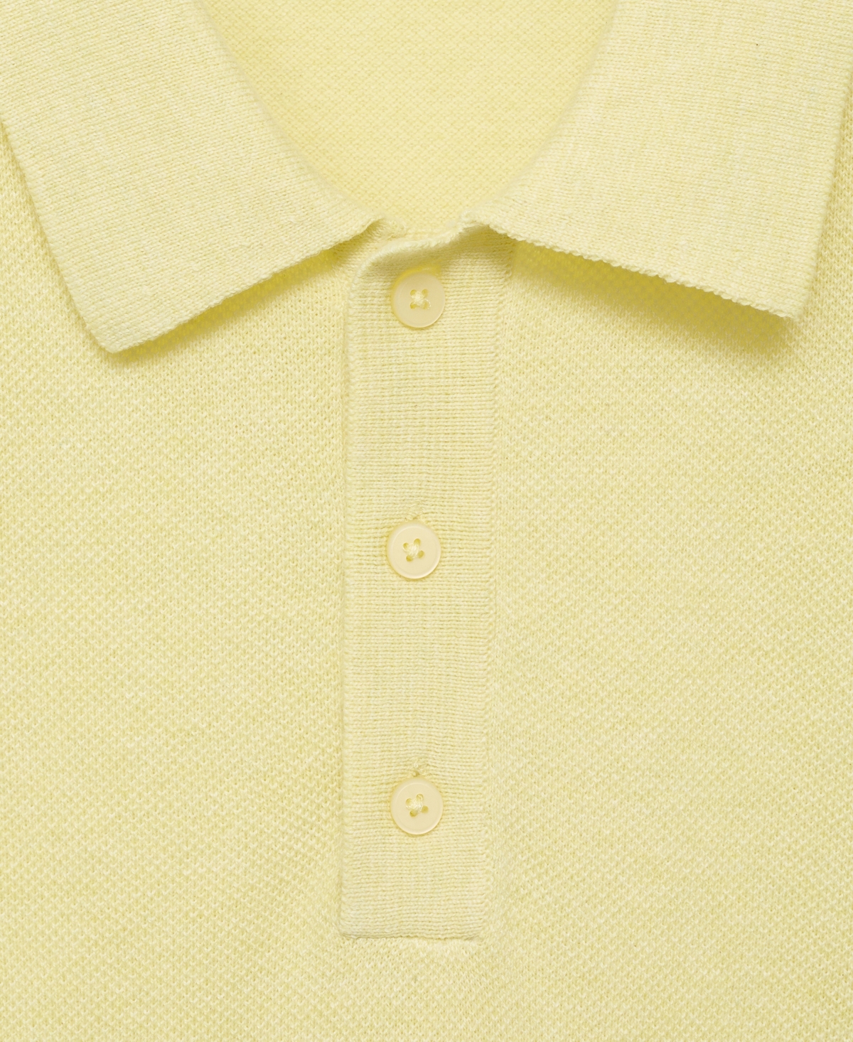 Mango Men's Structured Knitted Slim-Fit Polo Shirt