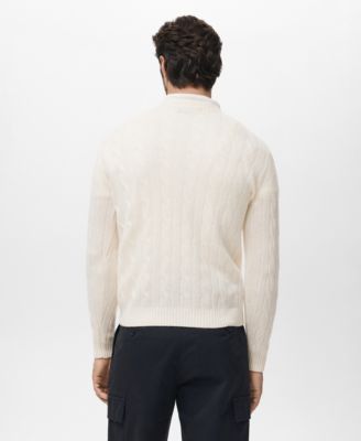 Men's Wool Braided Sweater