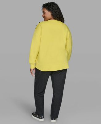 Women's Plus Size Knit Long-Sleeve Sweater