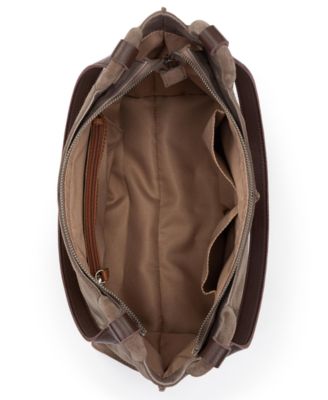 Los Feliz Leather Zipper Satchel Bag