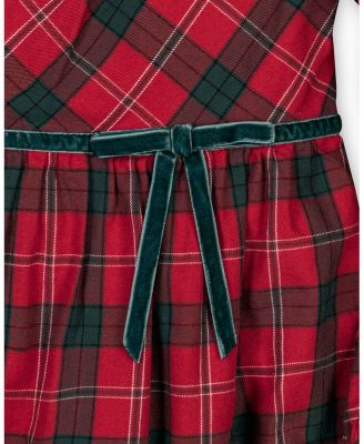 Toddler Girls (2T-5T) Organic Peter Pan Collar Dress with Ruffle Cuffs