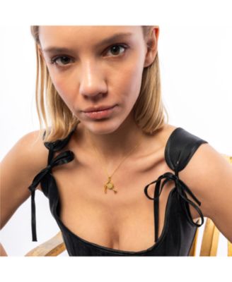 White Wine Glass Sterling Silver Necklace