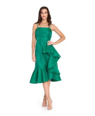 Tahari ASL - Women's Ruffle Detail Midi Dress