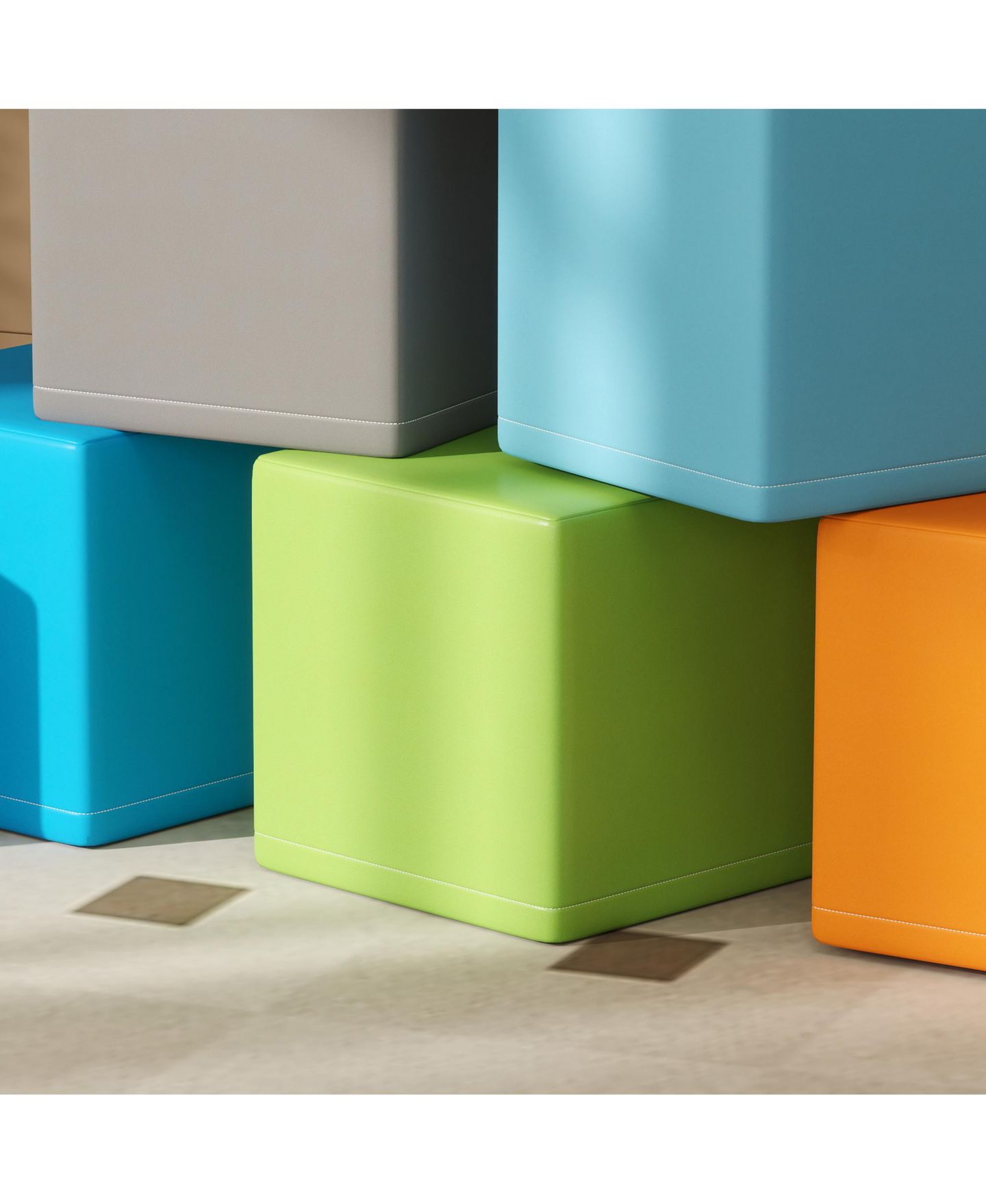 Детские конструкторы Soozier 12-Piece Soft Foam Stacking Blocks, Ages 1+, цвет: Contemporary — фото 7