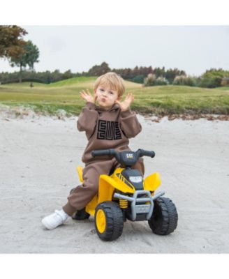 6V Kids Ride on ATV CAT-Licensed with Horn Sound for 18-36 Months Old