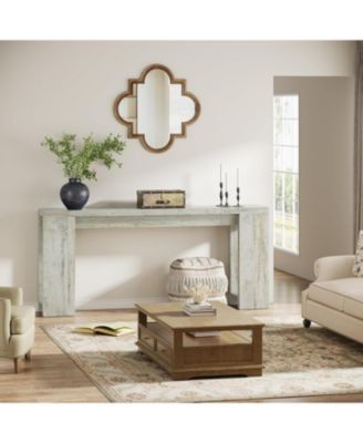 70.9-Inch Extra Long Console Table, Farmhouse Wood Sofa Table Behind Couch, Narrow Entryway Accent Table