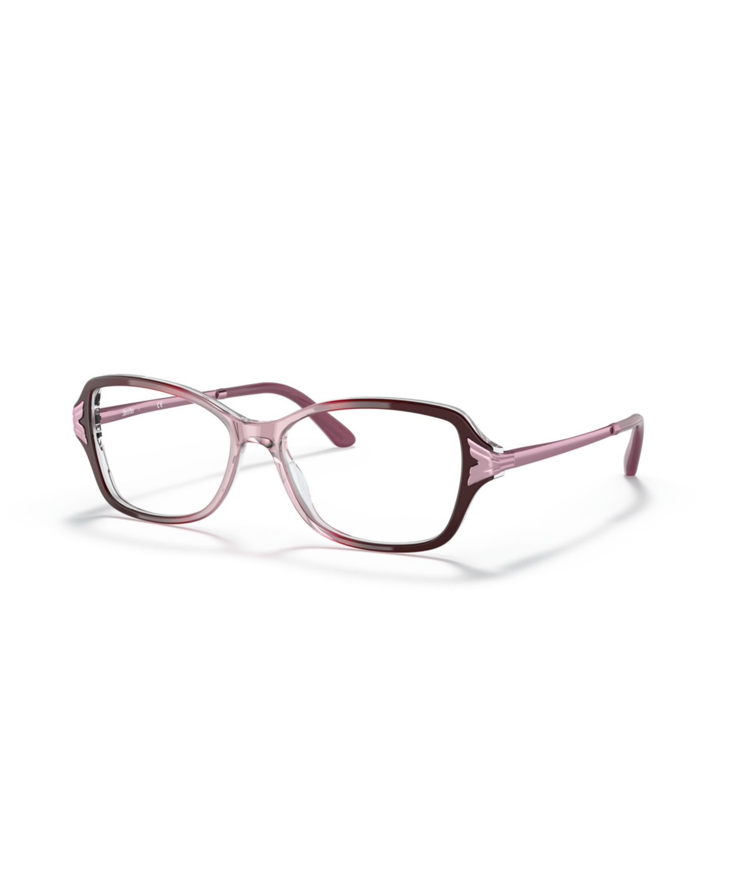 Женские очки Sferoflex Woman Cat Eye Plastic SF1576 Eyeglasses, цвет: Розовый градиентный — фото 3