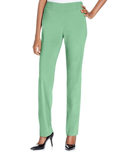JM Collection Petite Studded Pull-On Pants, Only at Macy's - Pants ...