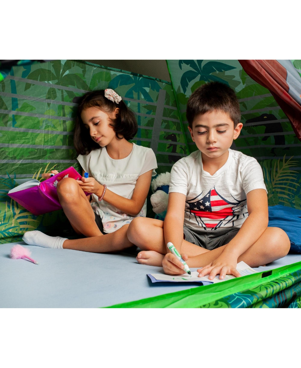 Jurassic Park Gates Bed Tent | Pop-Up Canopy Tents & Shelters, Fort Playhouse For Kids, Indoor Activities | Dinosaur Toys & Games, Gifts and Collectib