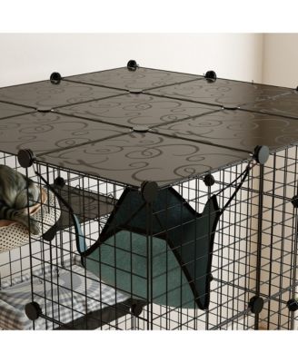 DIY Cat Cage Indoor with Hammock, for 1-3 Cats, 3 x 3 x 4,