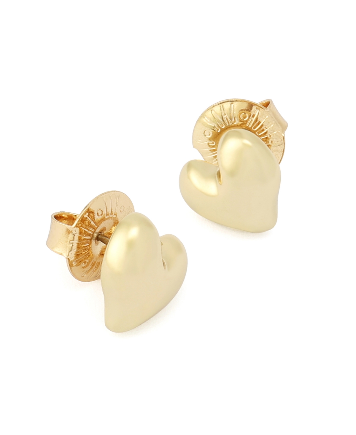 Robert Lee Morris Soho Gold Heart Stud Earrings In Gold