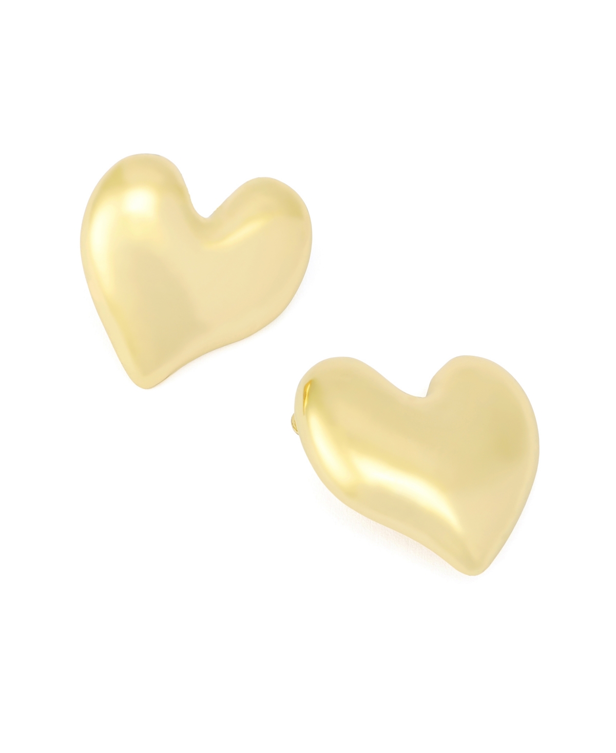 Robert Lee Morris Soho Gold Heart Clip-on Earrings In Gold
