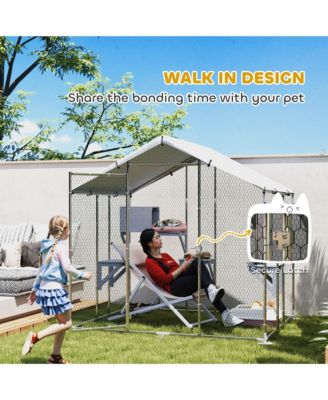 94.5" Extra Large Catio, Outdoor Cat Enclosure with Waterproof Cover