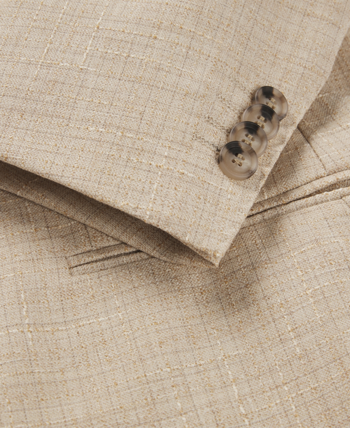 Boss by Hugo Boss Men's Patterned Tweed Two-Piece Suit