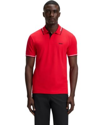 Men's Branding Stretch-Cotton Slim-Fit Polo Shirt