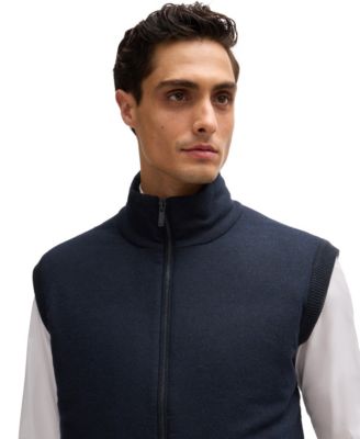 Men's Brushed-Flannel Front Regular-Fit Vest