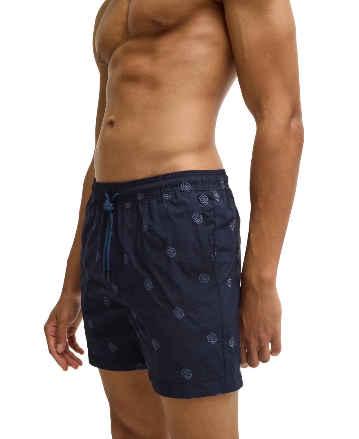 Boss by Hugo Men's Double B Monogram Quick-Dry Swim Shorts