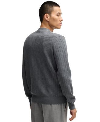 Men's Vertical Striped Regular-Fit Sweater