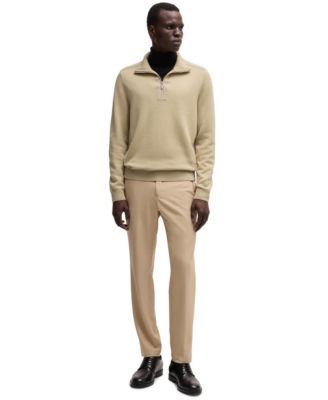 Men's Softshell Trims Zip-Neck Sweater