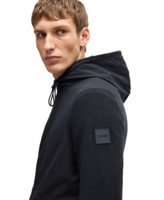 Men's Knitted Details Softshell Jacket