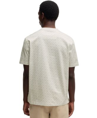 Men's Printed Monogram Cotton Regular-Fit T-Shirt