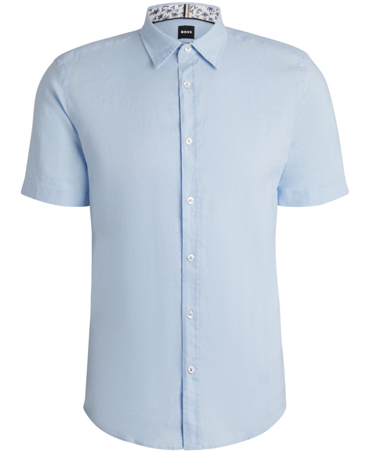 Boss by Hugo Men's Stretch Linen Slim-Fit Shirt