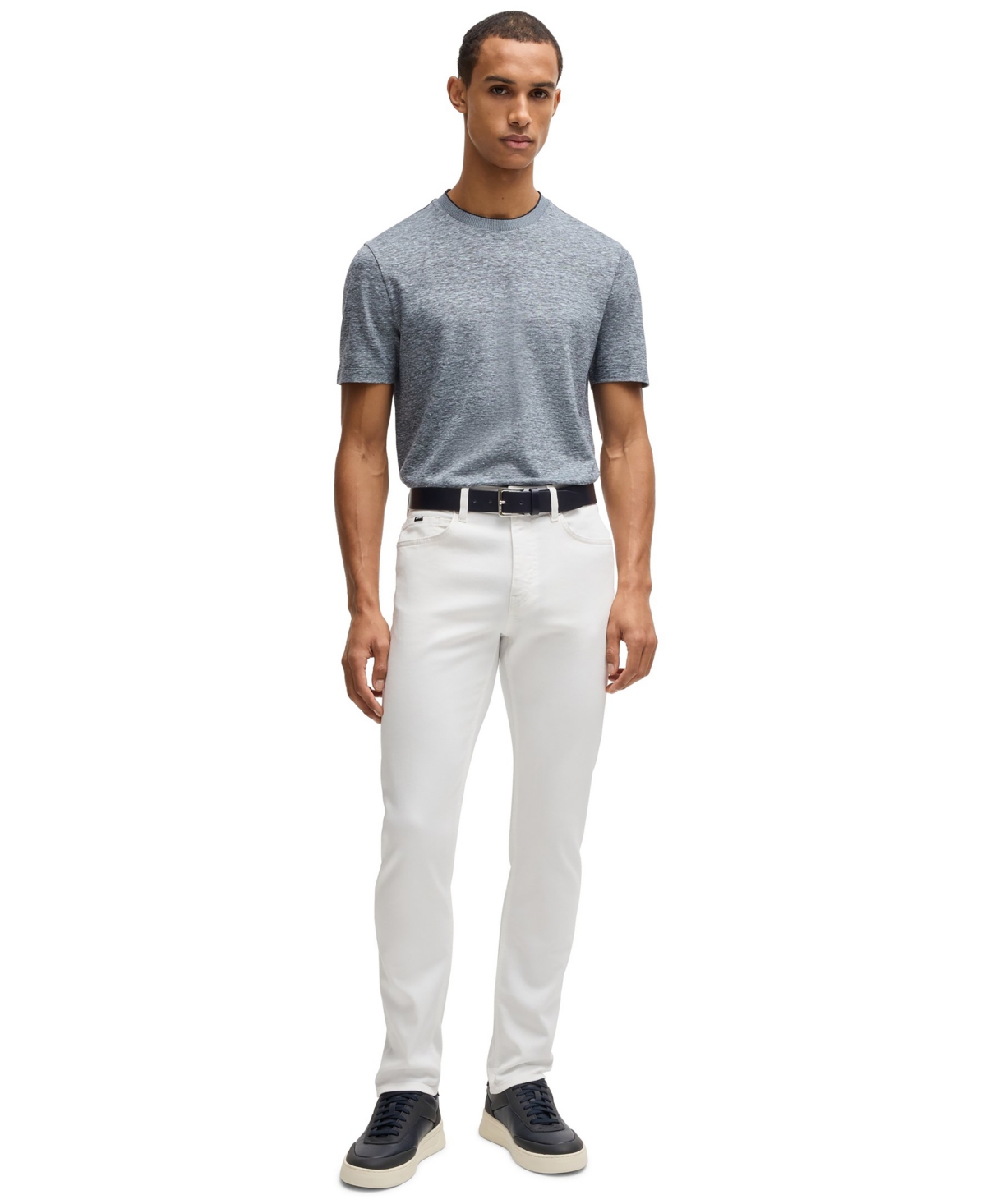 Hugo Boss Boss By  Men's Comfort-stretch Denim Delaware Slim-fit Jeans In White